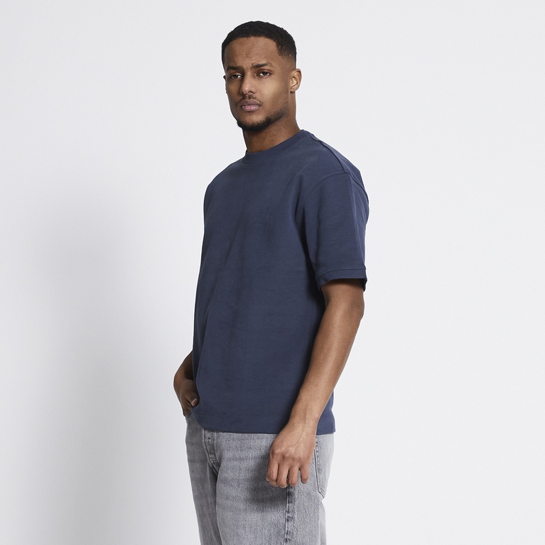 Boxy sweat tee "Gunnar" Navy